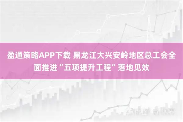 盈通策略APP下载 黑龙江大兴安岭地区总工会全面推进“五项提升工程”落地见效